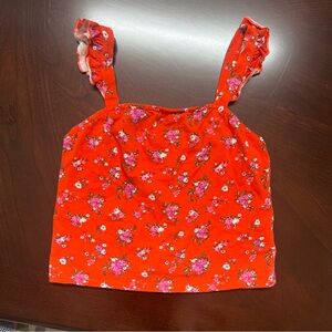 Forever 21 Red Floral Top